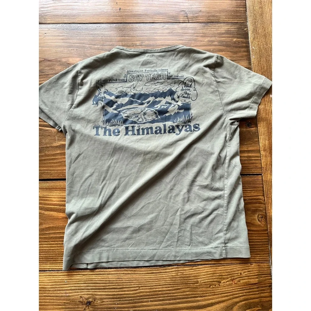 The North Face Womens Himalayas Graphic T-Shirt Sage Green Size Large - Picture 4 of 4